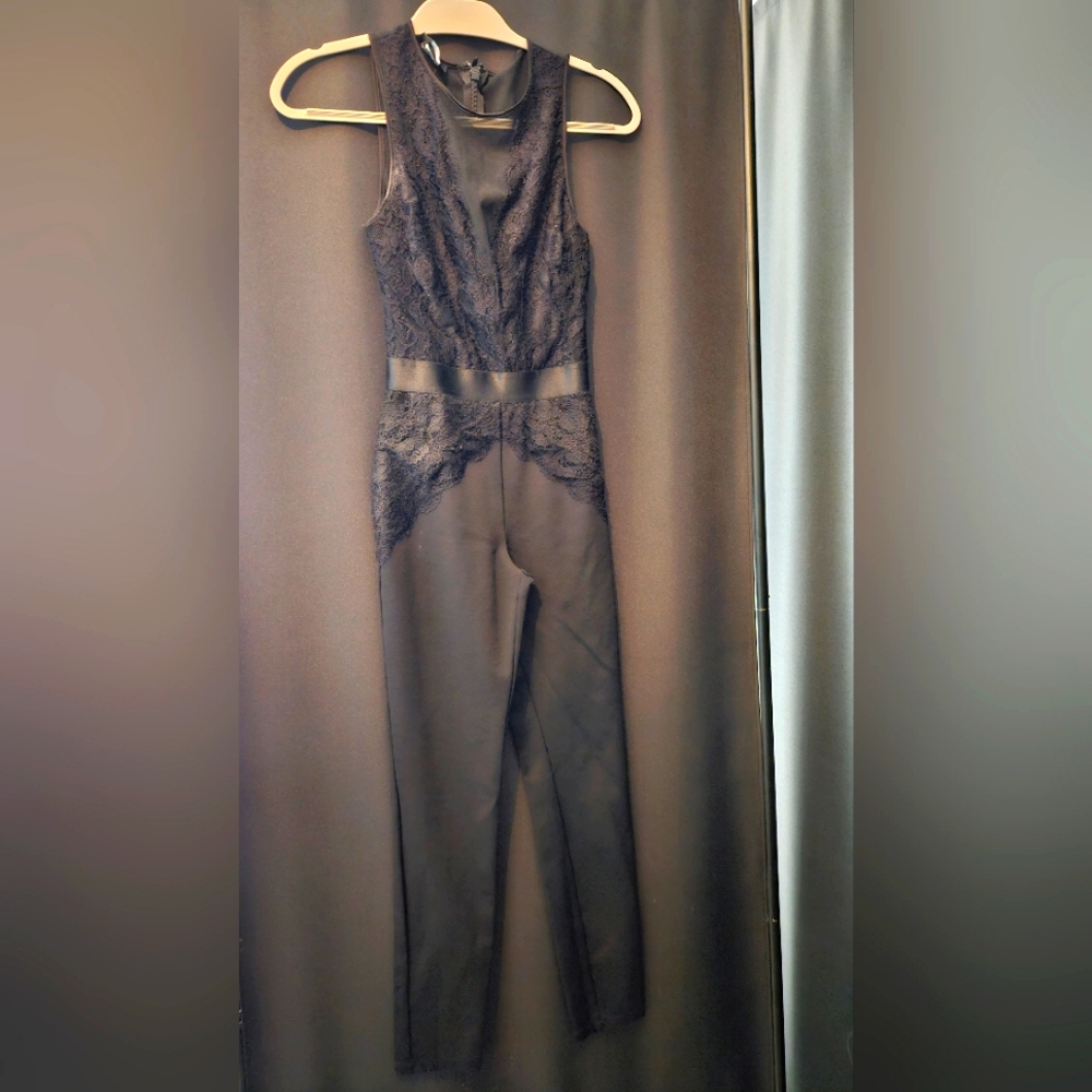 Bebe Black Jumpsuit